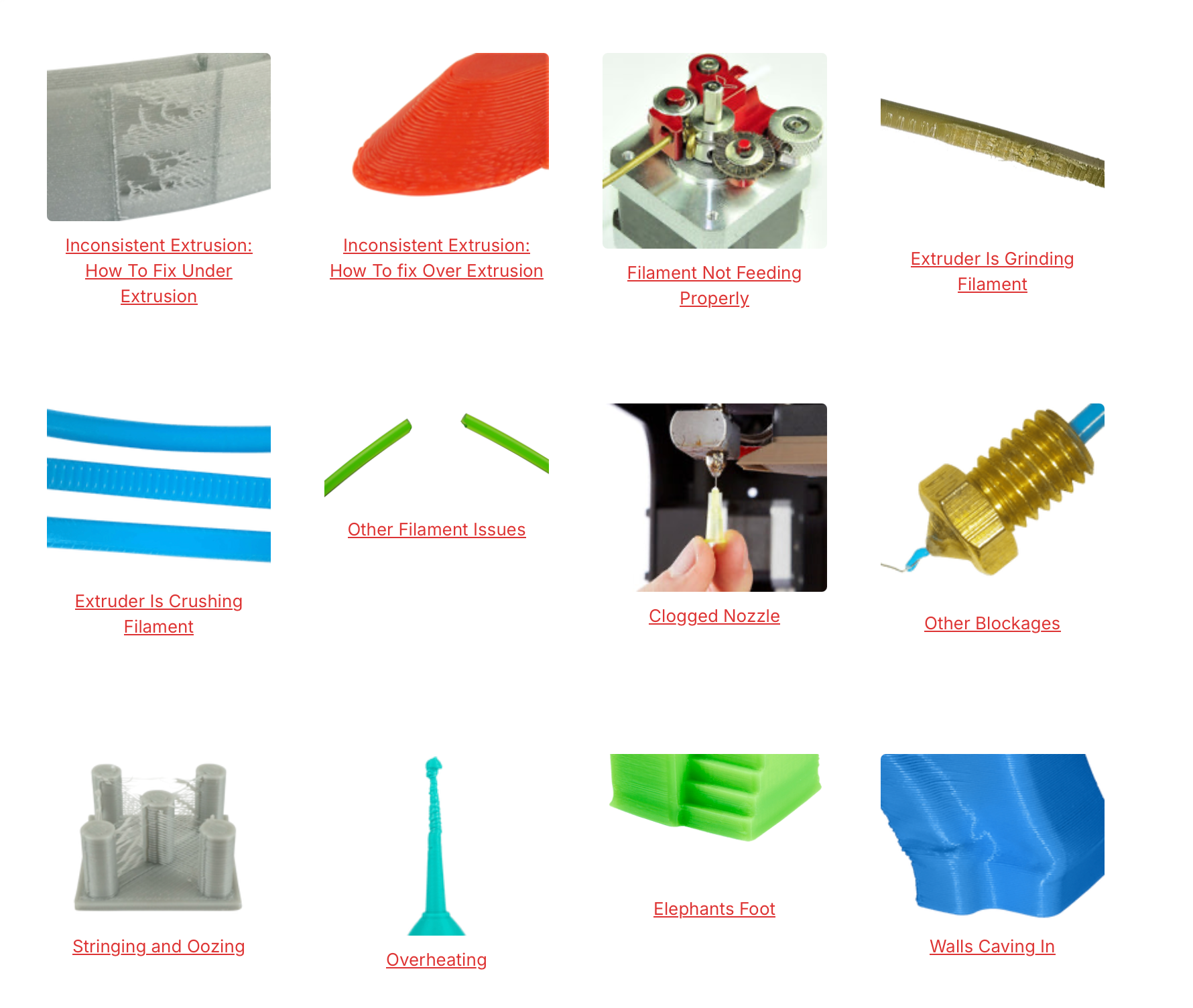 44 Common 3D Print Problems screenshot