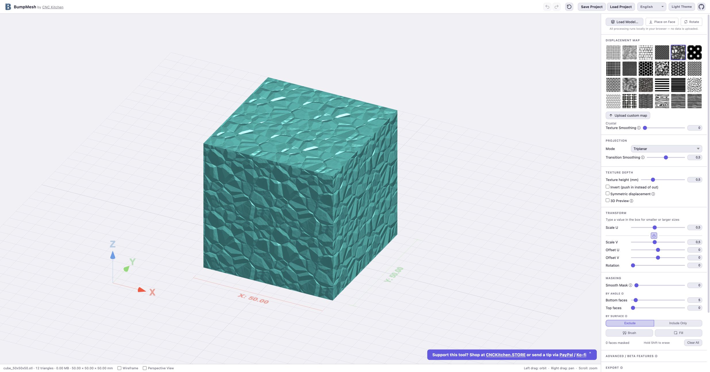 BumpMesh screenshot