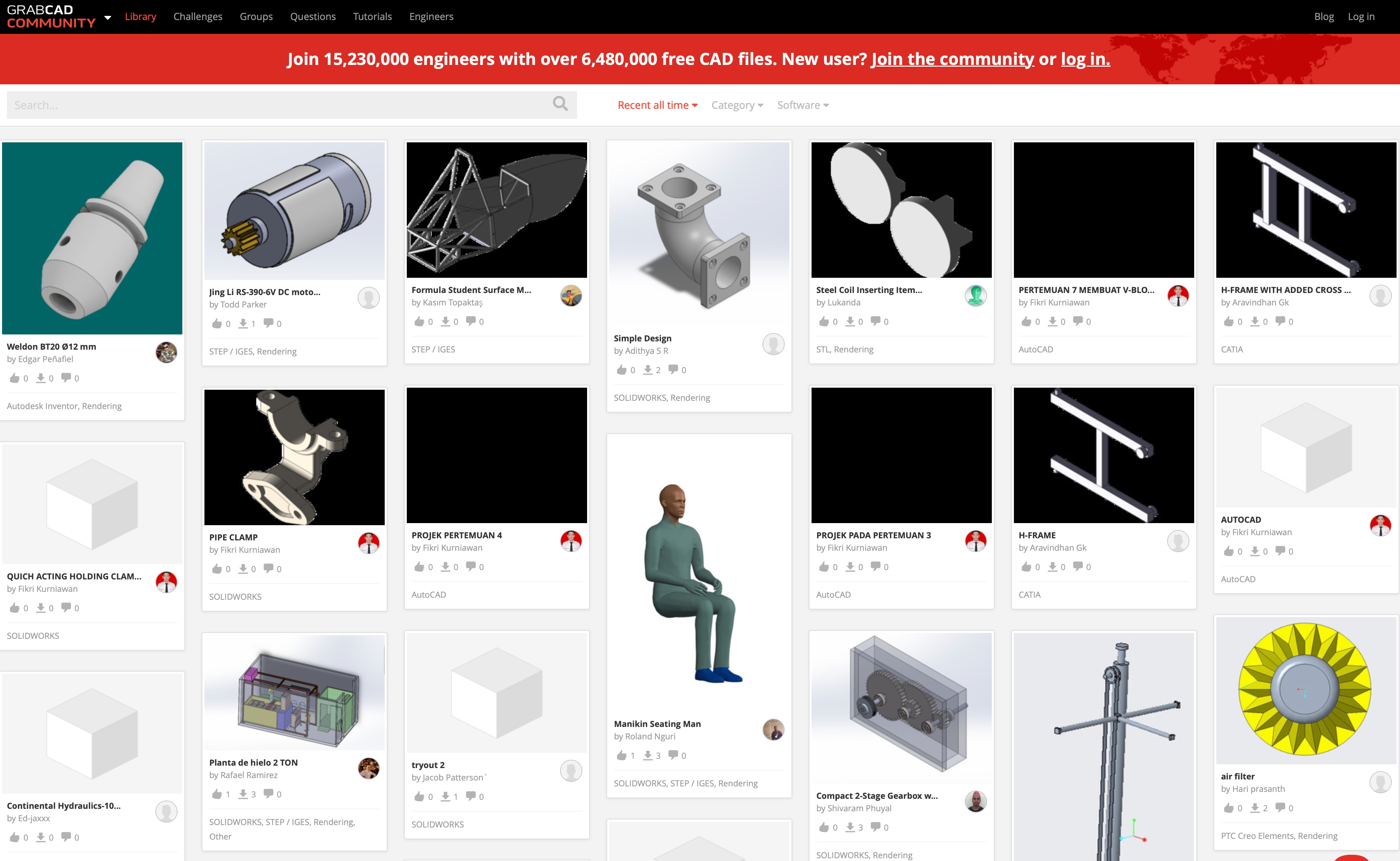 GrabCAD screenshot
